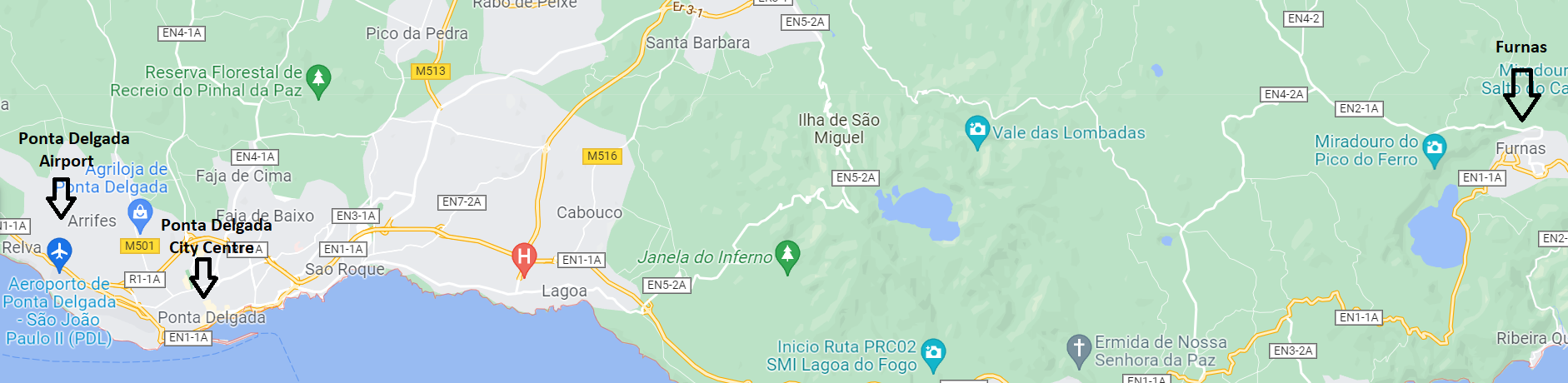 Map Of Furnas